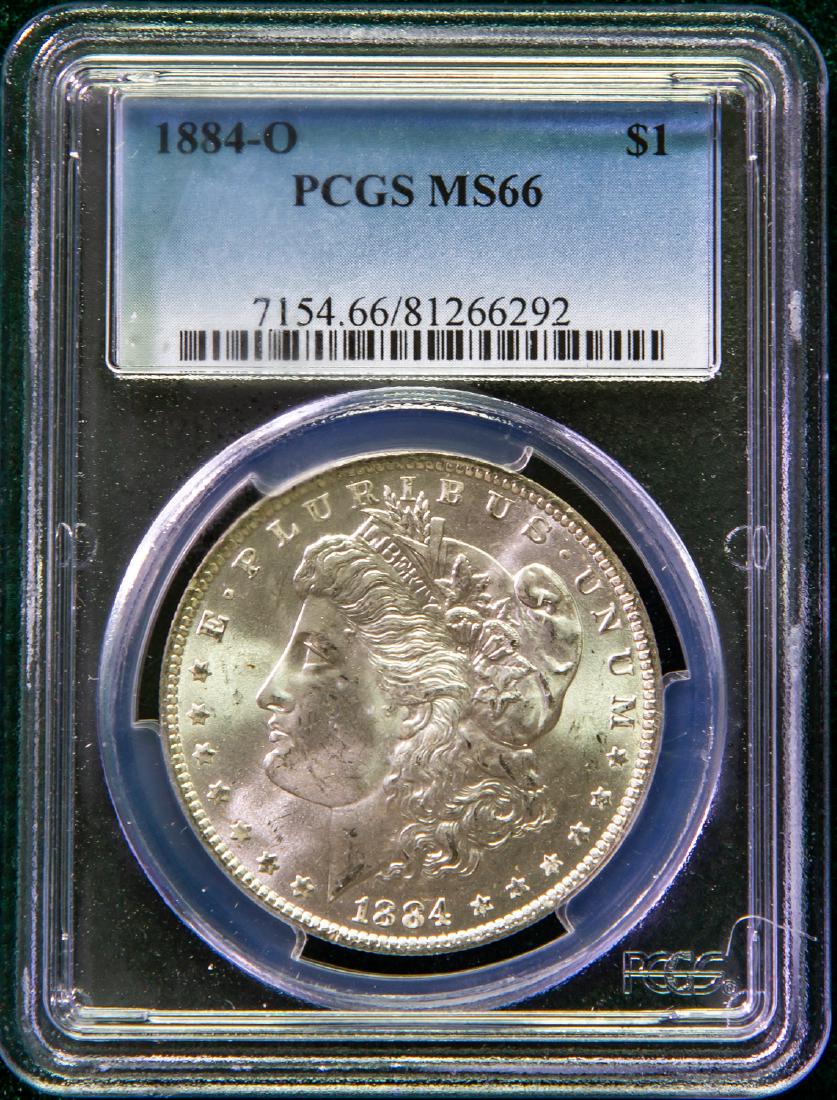 1884 - O MORGAN SILVER DOLLAR $1 (1 of 2)