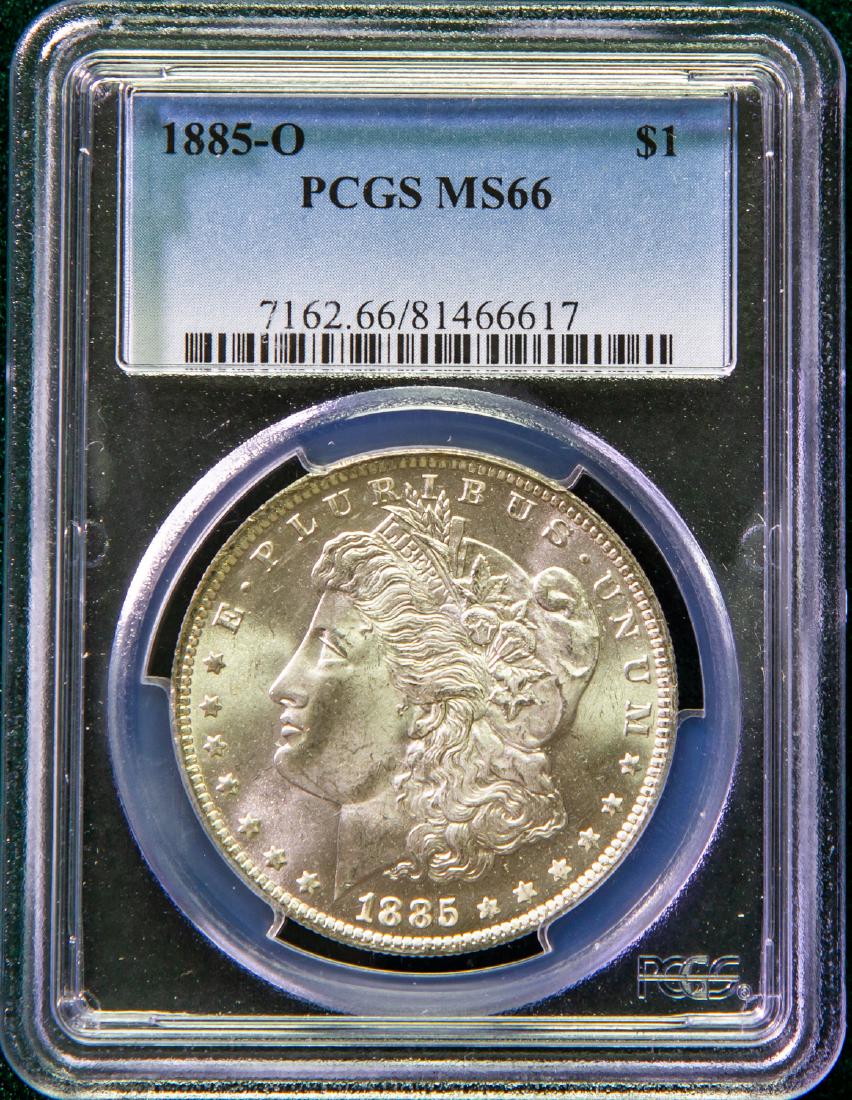 1885 - O MORGAN SILVER DOLLAR $1 (1 of 2)