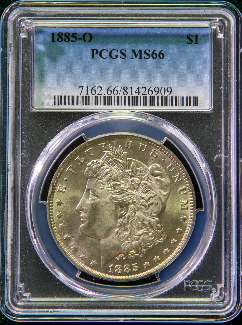 1885 - O MORGAN SILVER DOLLAR $1 (1 of 2)