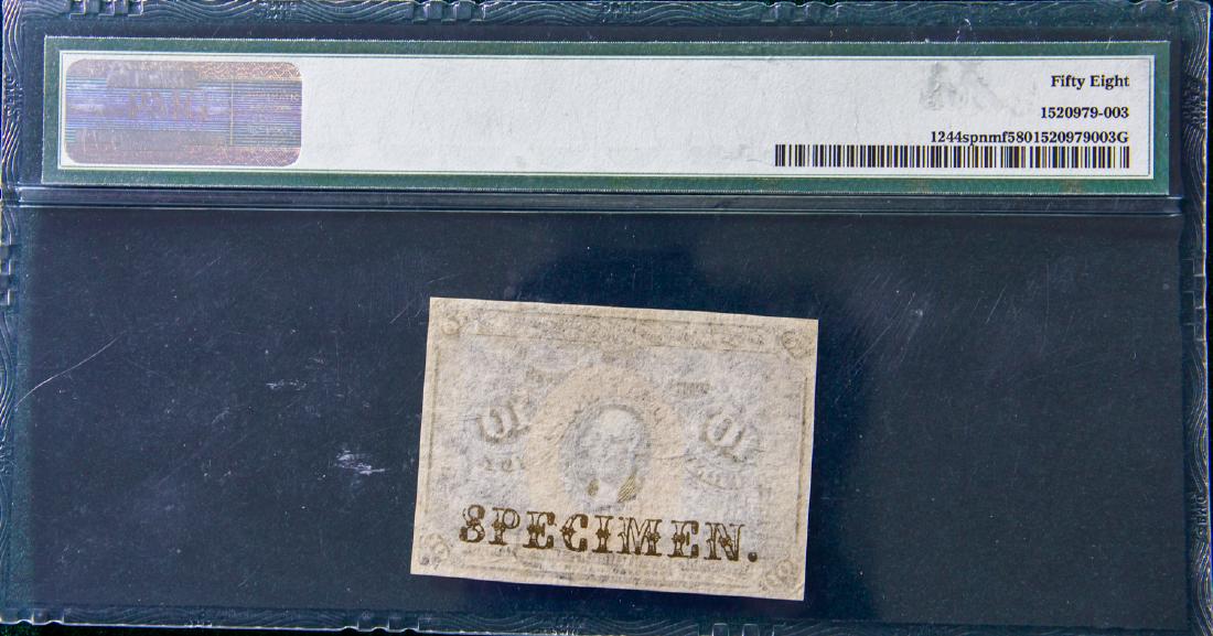 TEN CENTS 10C SECOND ISSUE FRACTIONAL CURRENCY (1 of 2)