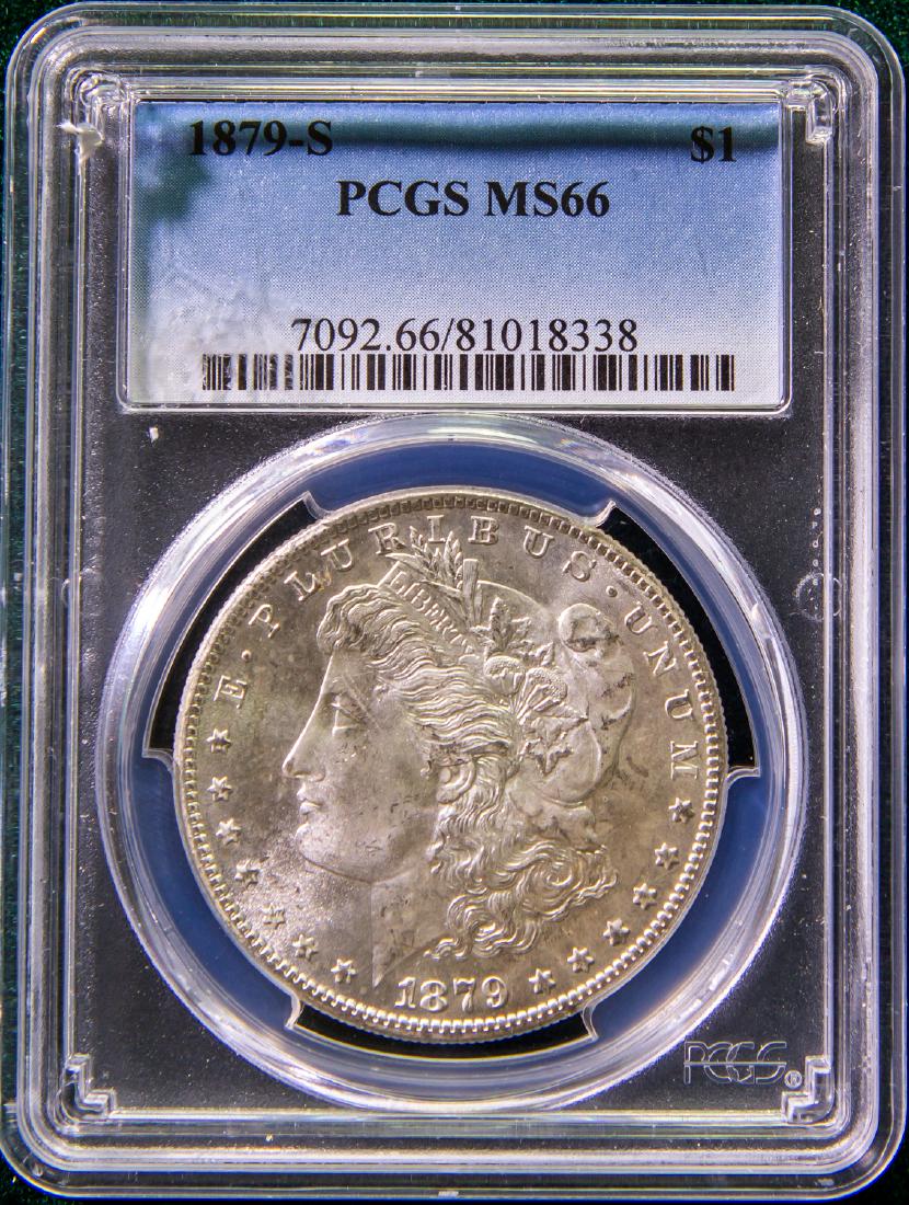 1879 - S MORGAN SILVER DOLLAR $1 (1 of 2)