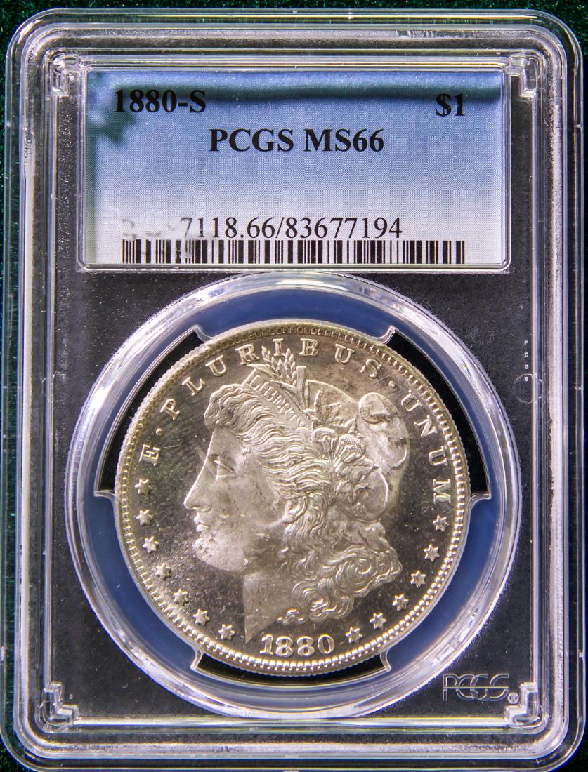 1880 - S MORGAN SILVER DOLLAR $1 (1 of 2)