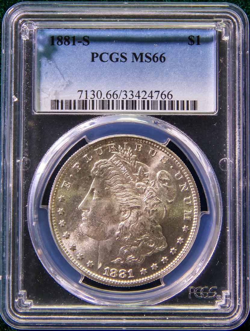 1881 S - MORGAN SILVER DOLLAR $1 (1 of 2)