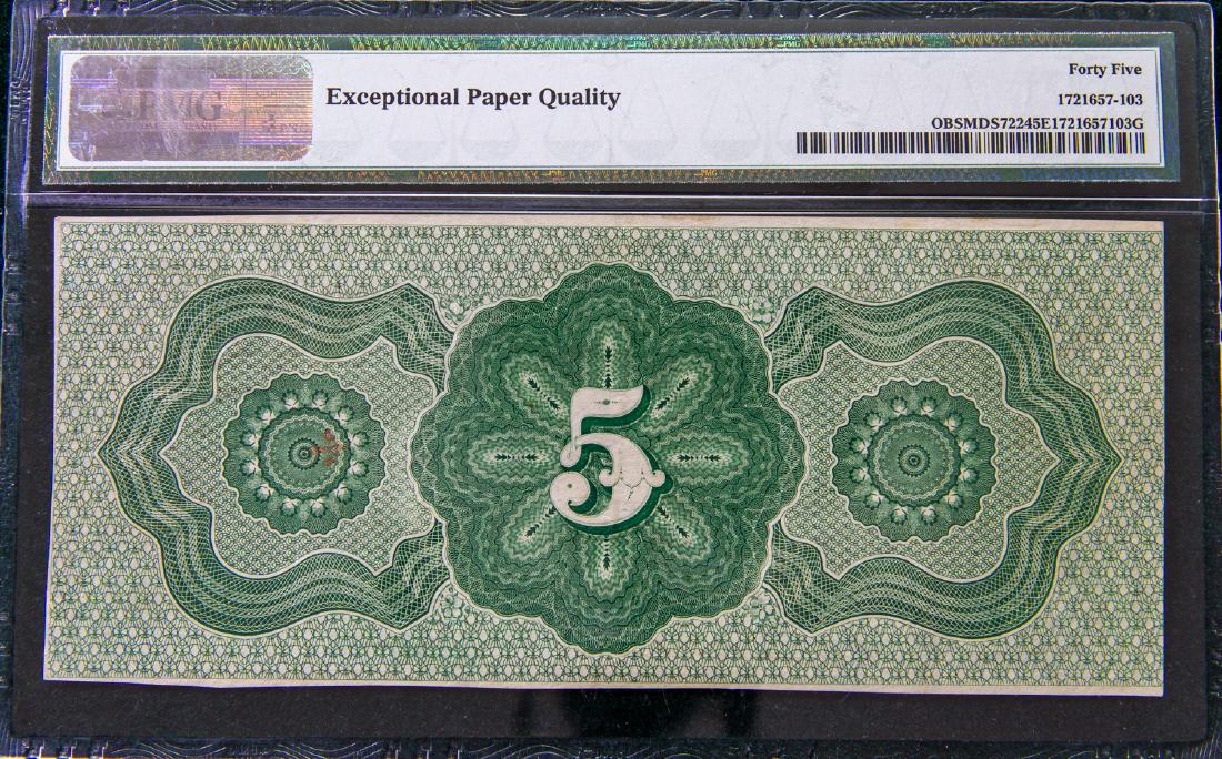 1862 FIVE DOLLAR $5 SOMERSET & WORCESTER SAVINGS BANK (1 of 2)