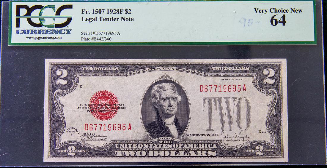 1928 F TWO DOLLAR $2 LEGAL TENDER NOTE (1 of 2)