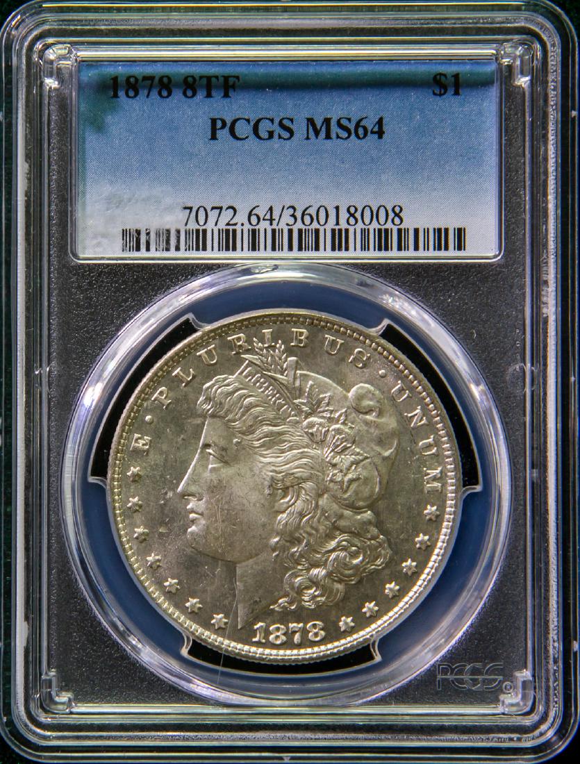 1878 8 TF MORGAN SILVER DOLLAR $1 (1 of 2)