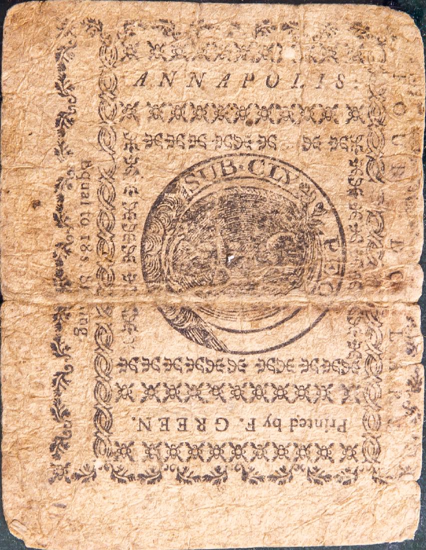 1775 FOUR DOLLAR $4 NOTE (1 of 2)