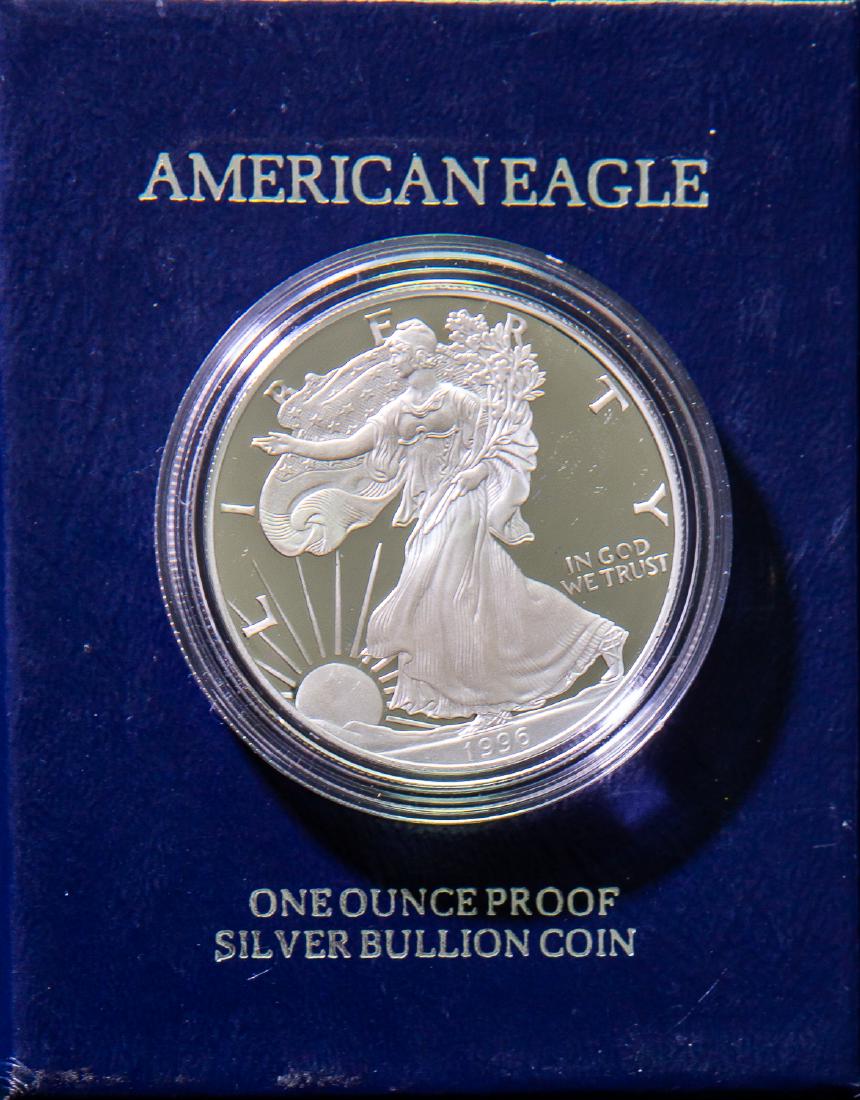 1996 SILVER AMERICAN EAGLE ONE DOLLAR $1 (1 of 2)