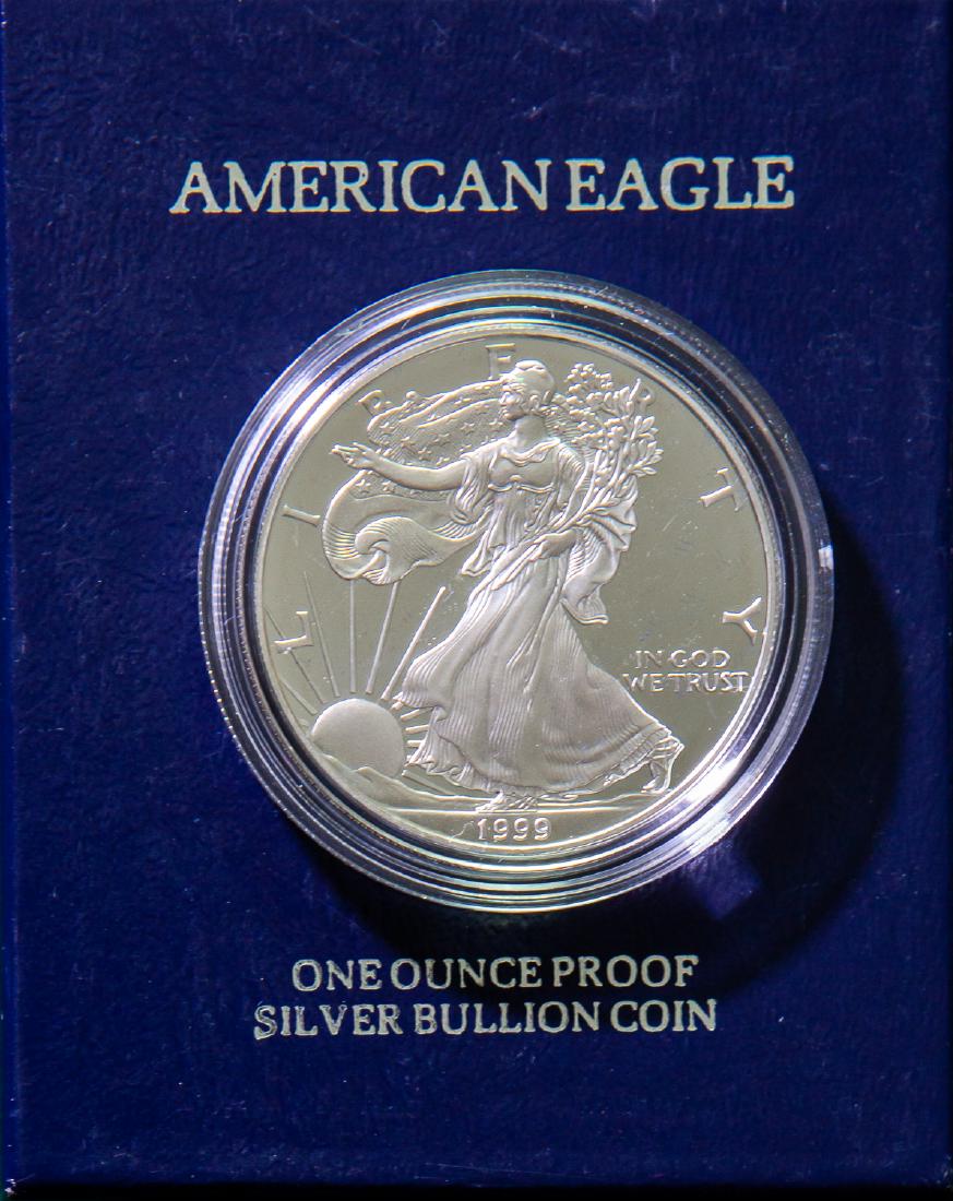 1999 SILVER AMERICAN EAGLE ONE DOLLAR $1 (1 of 2)