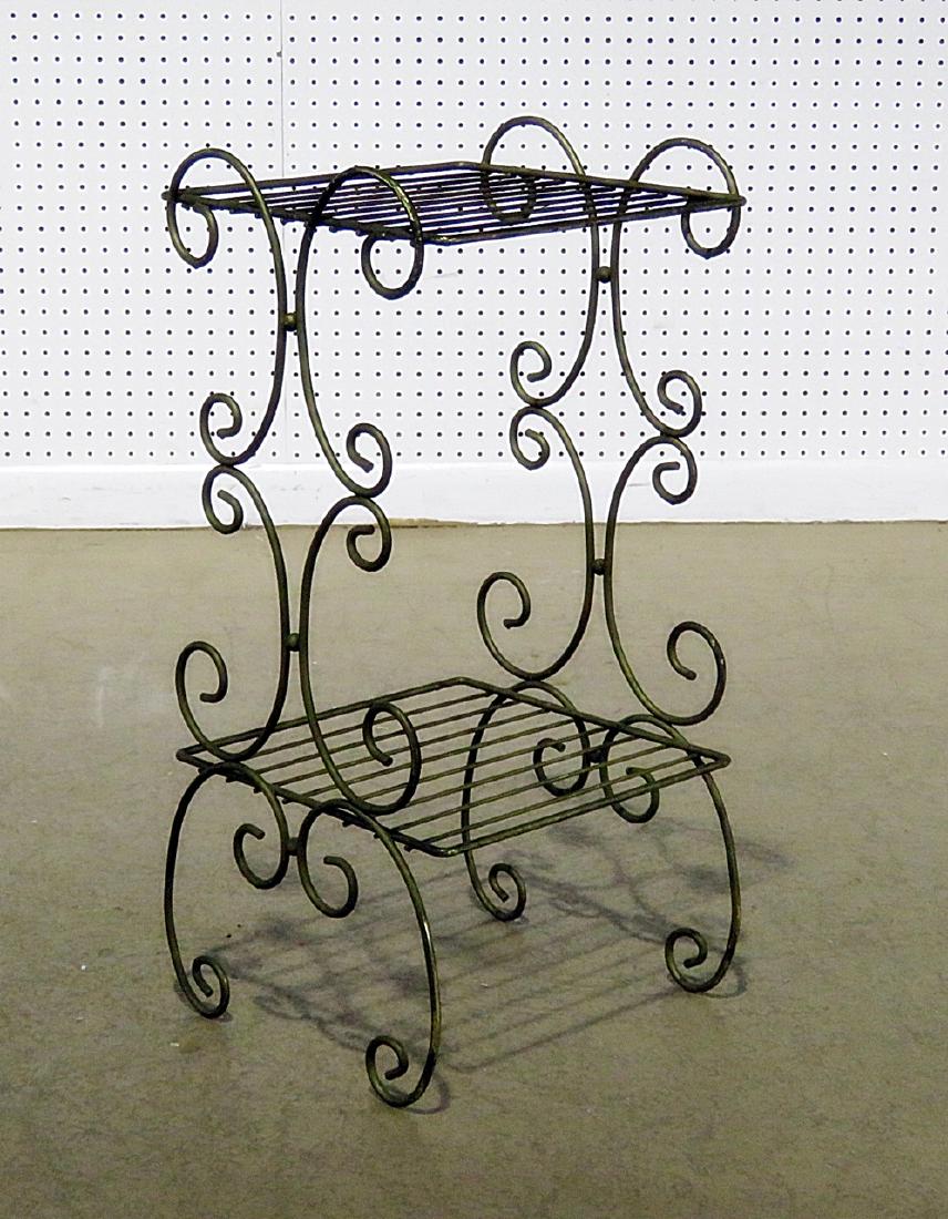 TWO TIER METAL PLANT STAND (1 of 5)