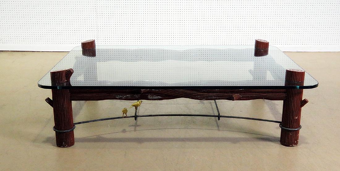 GLASS TOP COFFEE TABLE (1 of 8)