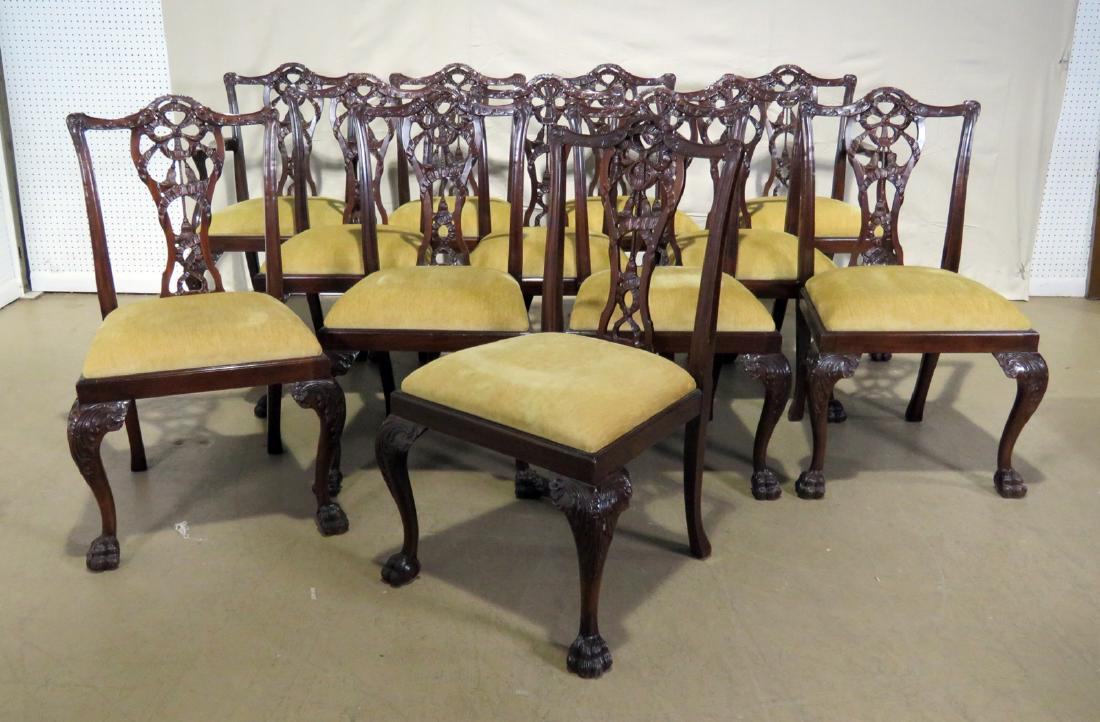 12 MAHOGANY GEORGIAN DINING CHAIRS (1 of 8)