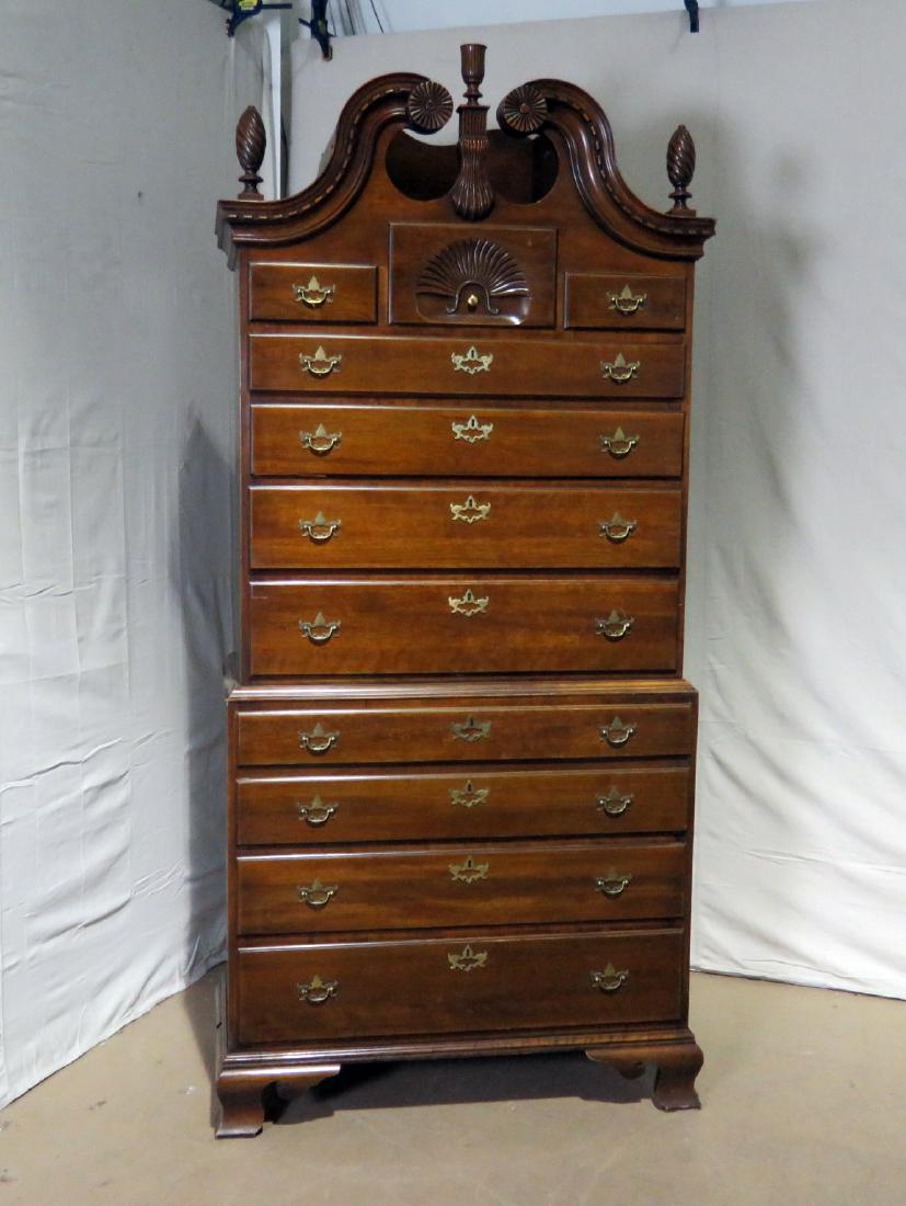 FEDERAL STYLE BONNET TOP HIGHBOY (1 of 8)