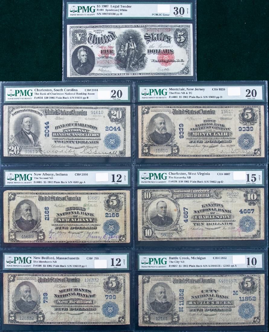 7 - 1902 - 1907 LARGE GRADED NOTES (1 of 2)