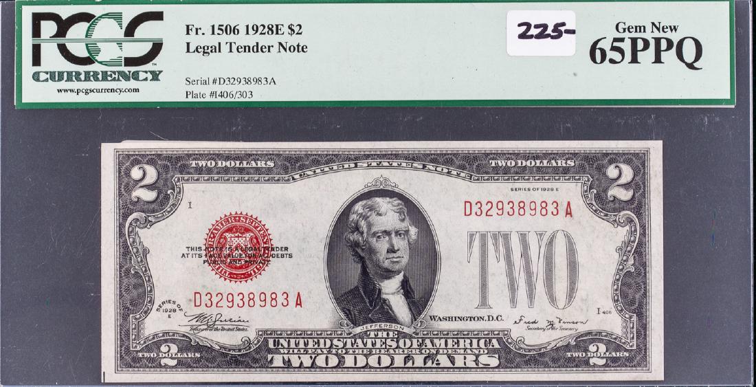 1928E $2 TWO DOLLAR LEGAL TENDER NOTE (1 of 2)