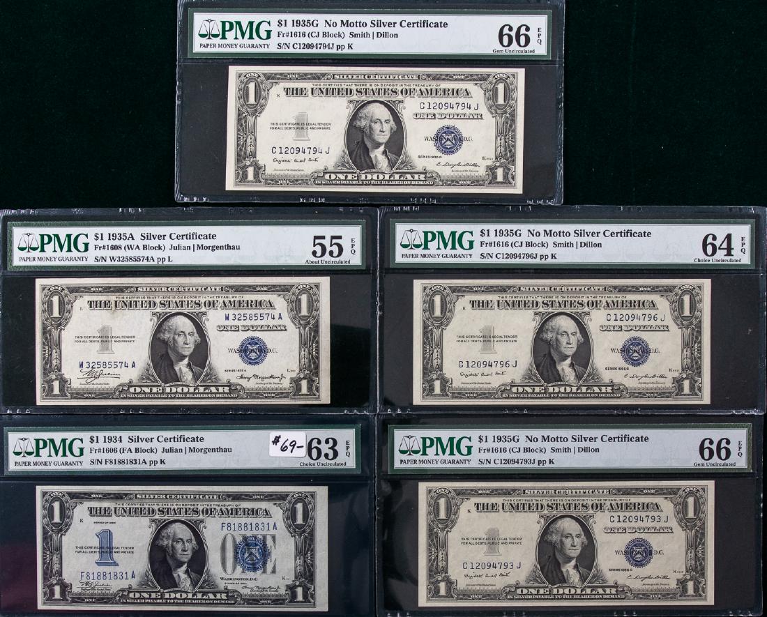 5 - 1934-1935 $1 ONE DOLLAR SILVER CERTIFICATES (1 of 2)