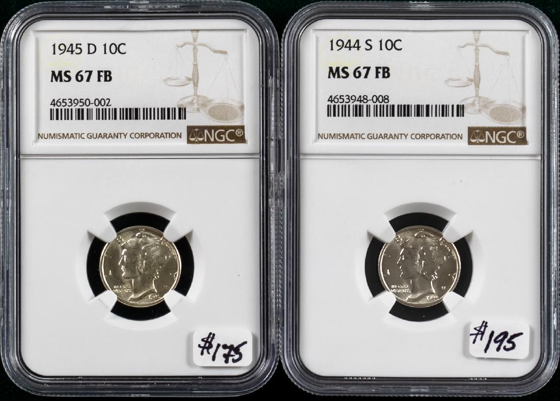 2 - 1944-1945 MERCURY DIMES (1 of 2)