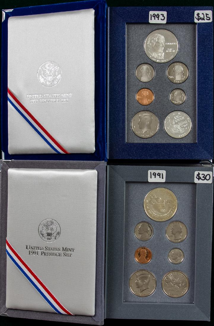 18 - 1991 - 1993  PRESTIGE COINS PROOF SETS (1 of 2)