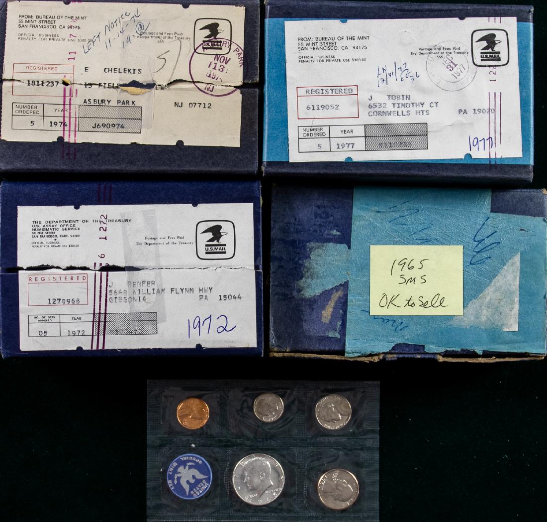 25 -  1965 - 1977 SPECIAL US MINT SETS (1 of 2)