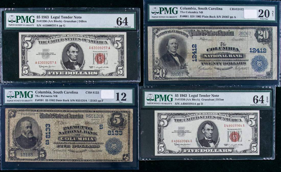 4 - 1902 - 1963 $5 & $20 FEDERAL & STATE NOTES (1 of 2)