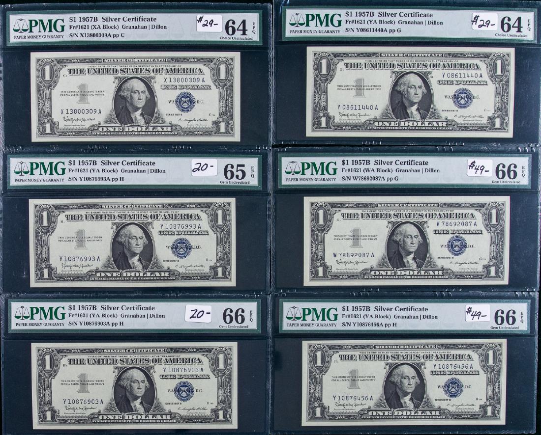 6 - 1957B $1 SILVER CERTIFICATES (1 of 2)