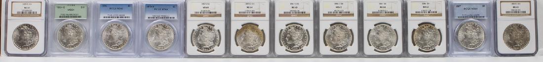 12 - 1878S - 1904 - O MORGAN DOLLAR COLLECTION (1 of 2)