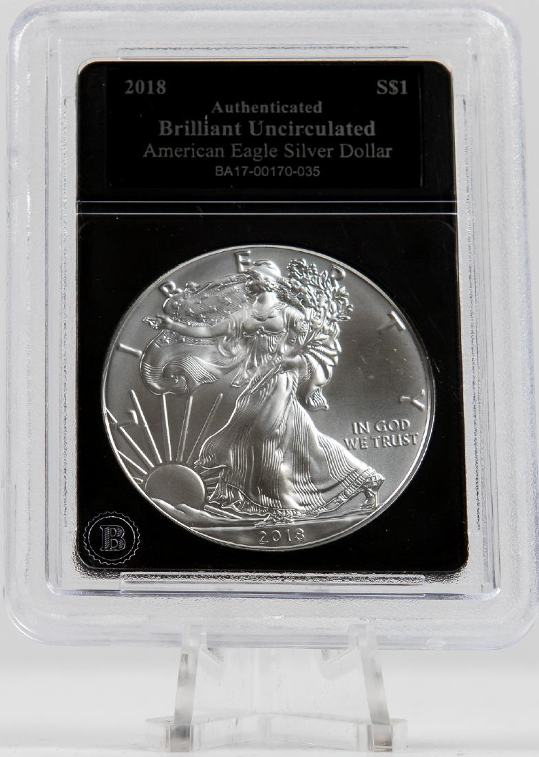 2018 AMERICAN EAGLE SILVER DOLLAR $1 (1 of 2)