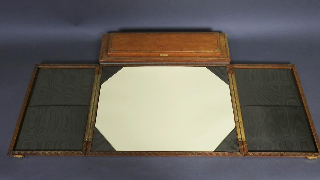 4 PC LEATHER DESK SET (1 of 15)