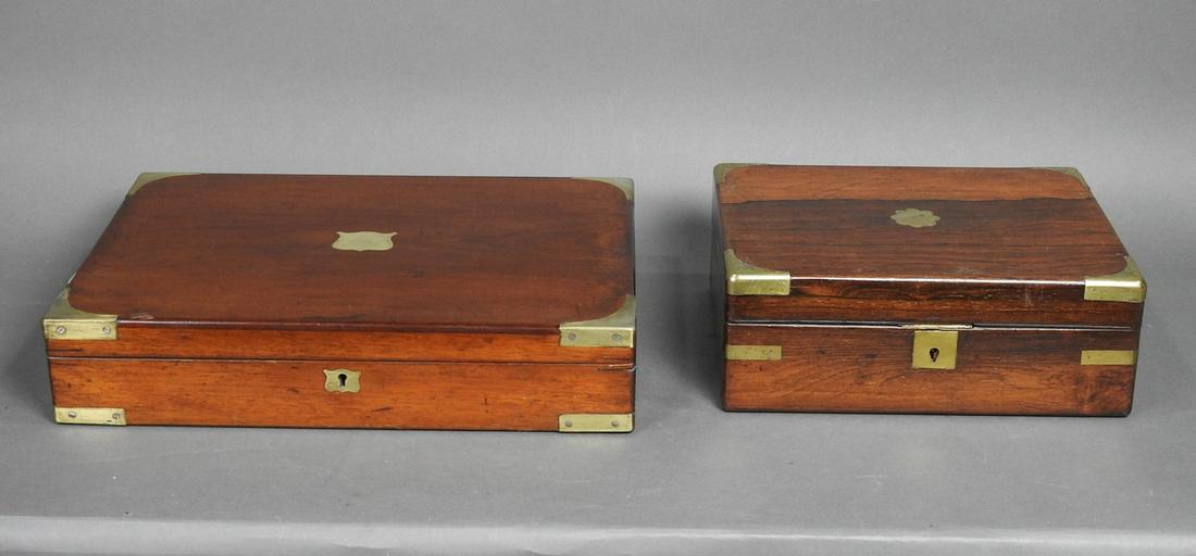 ENGLISH LAP DESK AND FITTED CUTLERY BOX (1 of 12)