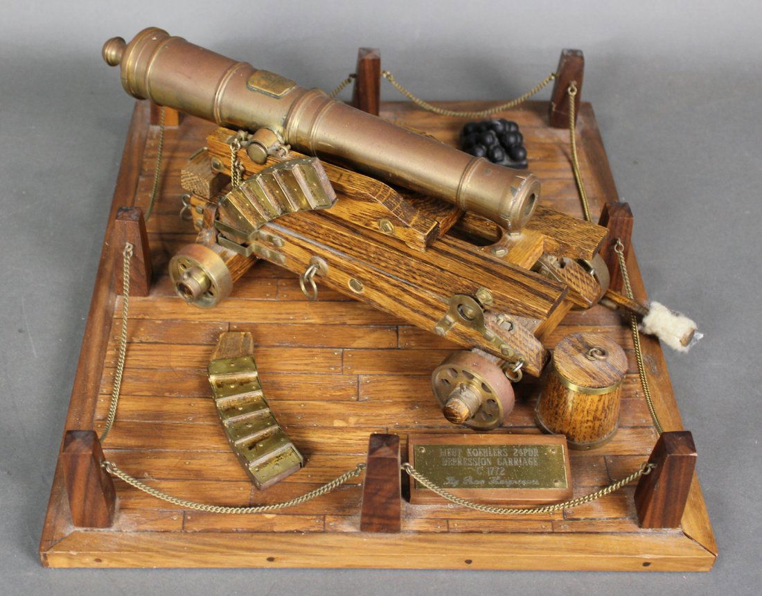 LIEUT KOEHLERS 24 PDR MINITURE SHIPS CANNON BY RON (1 of 4)