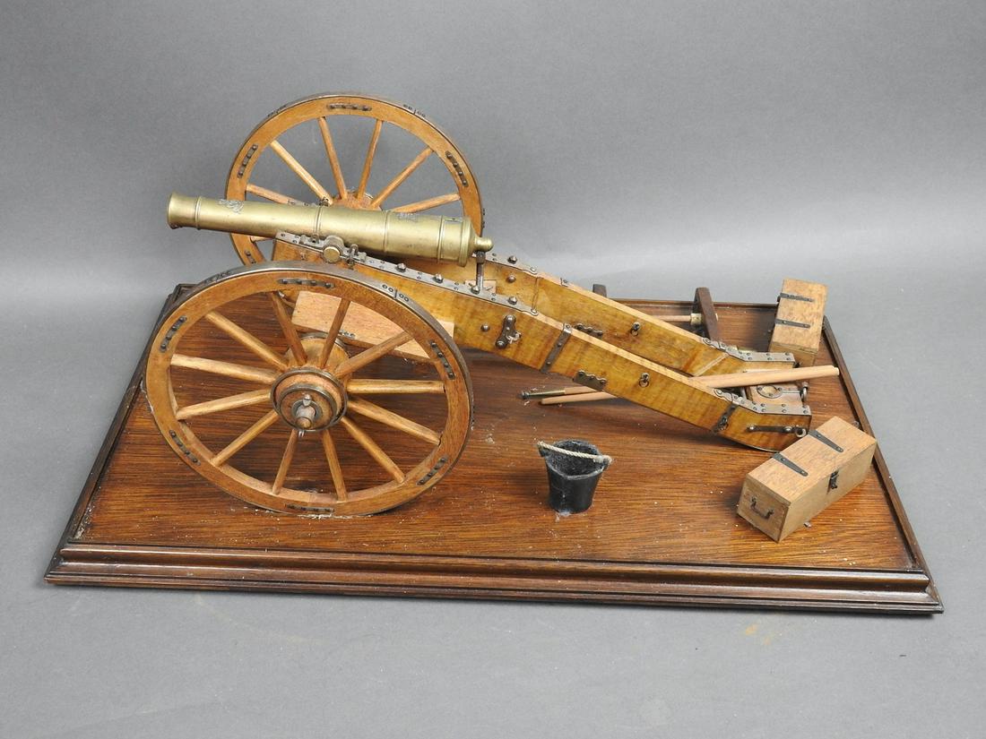 ENGLISH MILITARY CANNON WITH COAT OF ARMS (1 of 14)