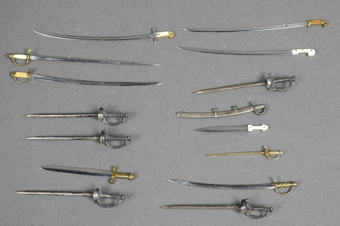 15 MINIATURE SWORDS. (1 of 5)