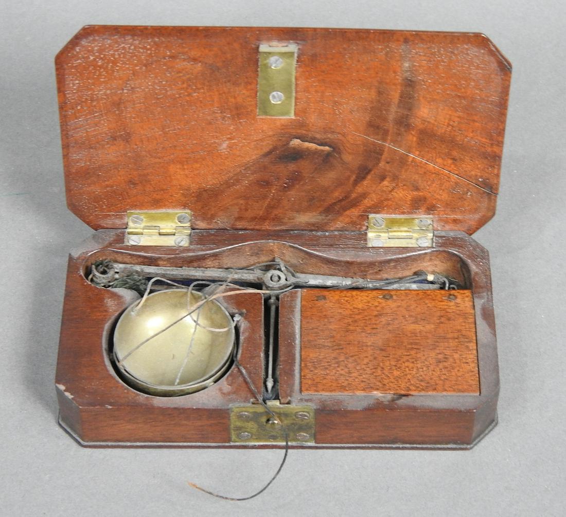 ANTIQUE SCALE IN CASE (1 of 4)
