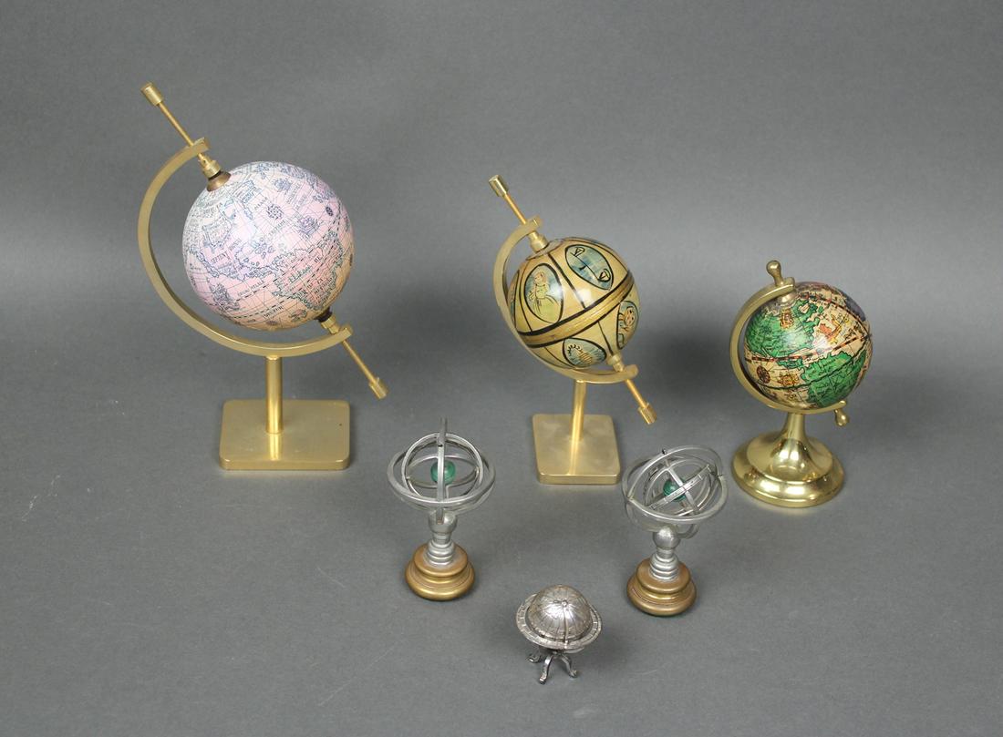 6 MINI GLOBES & ARMILLARY (1 of 9)
