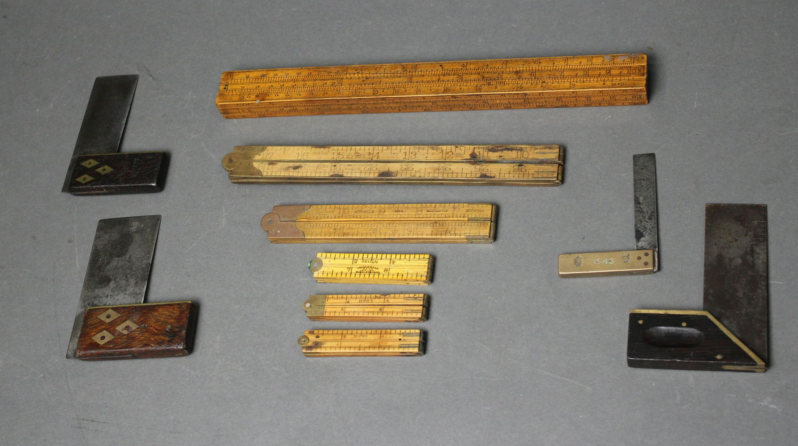 10 ANTIQUE RULERS/MEASURES (1 of 10)