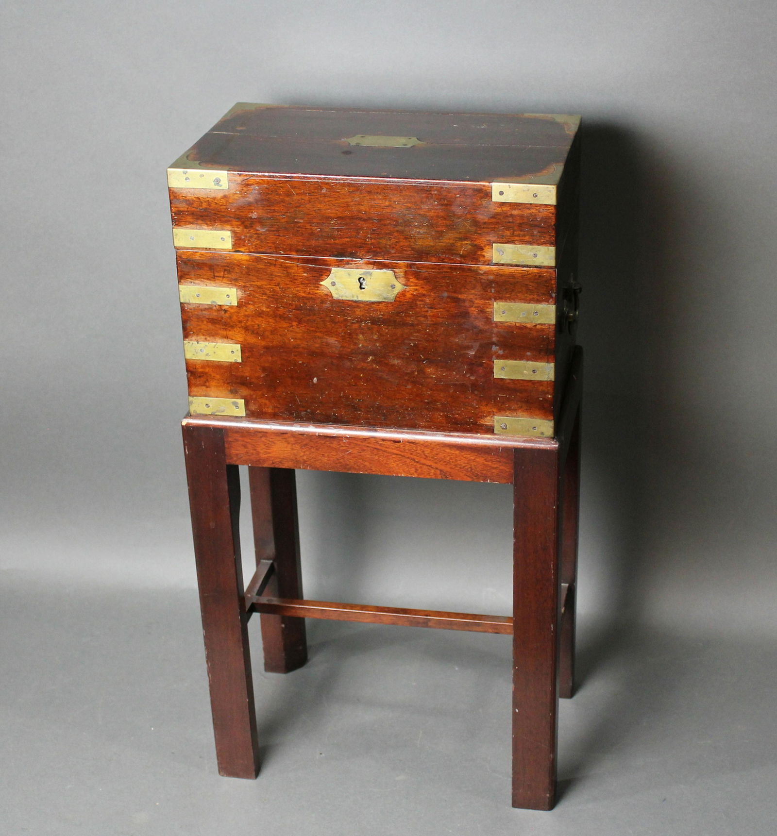 GEORGIAN CAMPAIGN STYLE CELLARETTE (1 of 7)