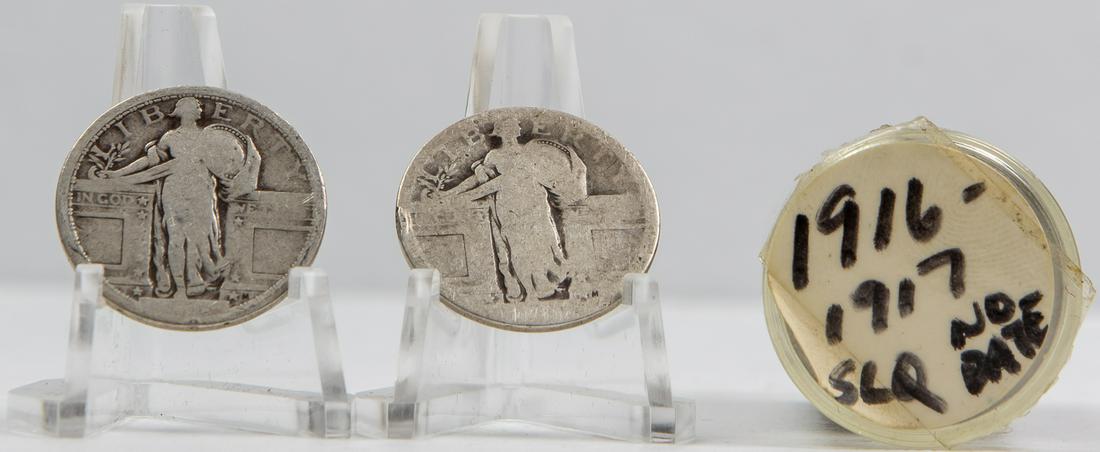 30 - 1916 - 1917 STANDING LIBERTIES QUARTERS 25C (1 of 2)