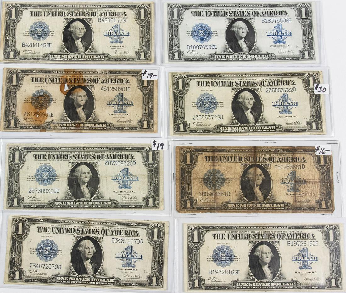 8 - 1923 - $1 ONE DOLLAR SILVER CERTIFICATES (1 of 2)