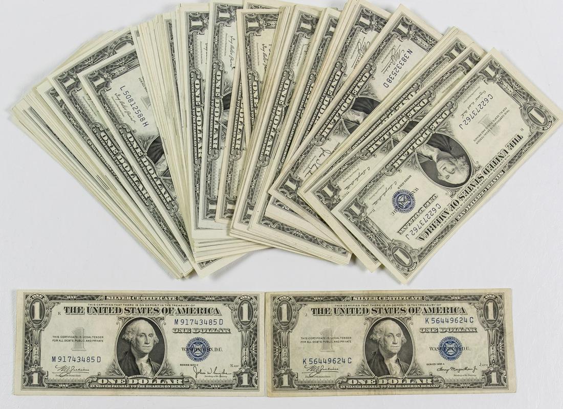 100 - 1935 - $1 ONE DOLLAR SILVER CERTIFICATES (1 of 2)