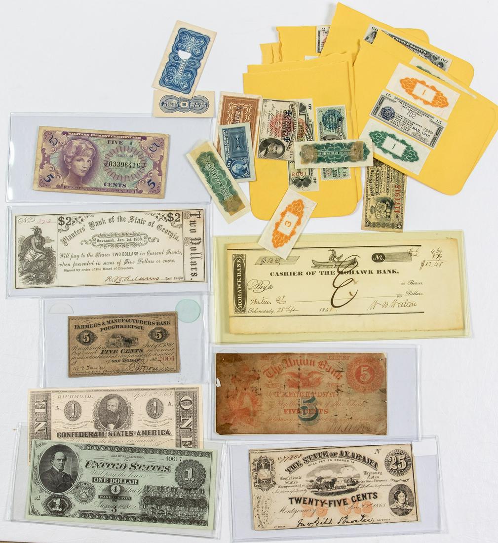 8 ASSORTED CURRENCIES AND FRACTIONAL CURRENCIES (1 of 2)