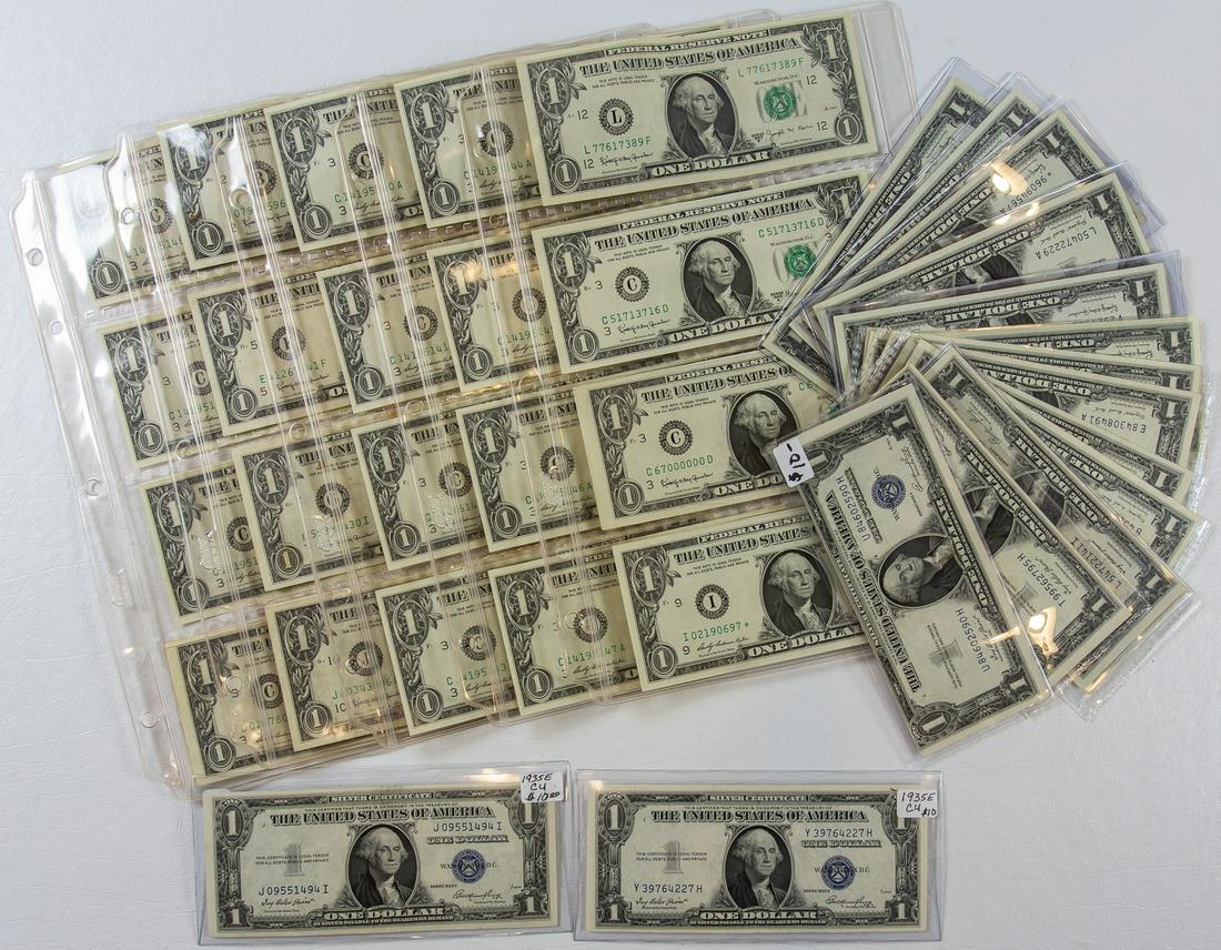 20 - 1963 - 1969 -  $1 ONE DOLLAR NOTES & 18 $1 ONE (1 of 2)
