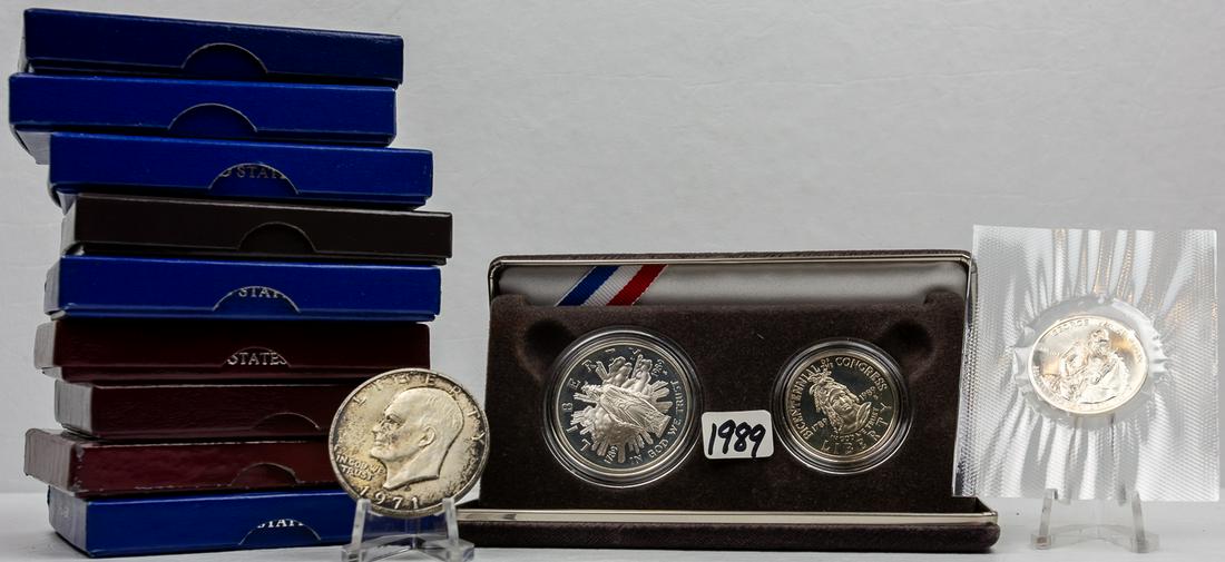 14 SILVER COMMEMORATIVE COINS (1 of 2)