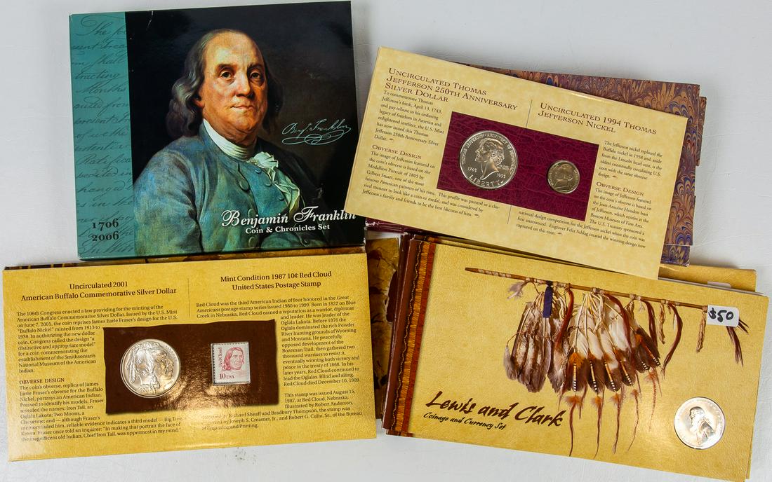 6 ASSORTED COINAGE AND CURRENCY SETS (1 of 2)