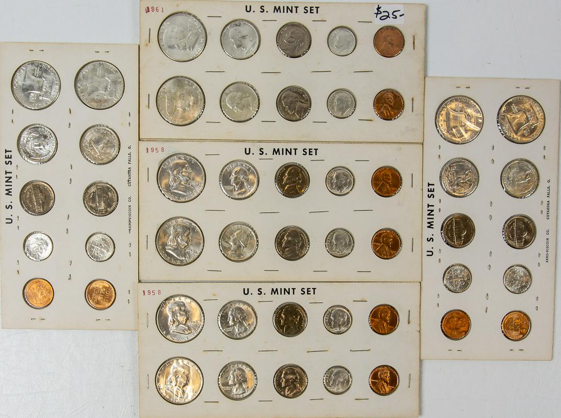 5 US MINT SETS FRANLIN (1 of 2)