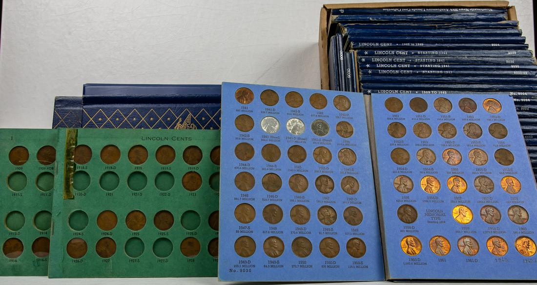 48 BOOKS & COLLECTIONS OF LINCOLN PENNIES 1C & (1 of 2)