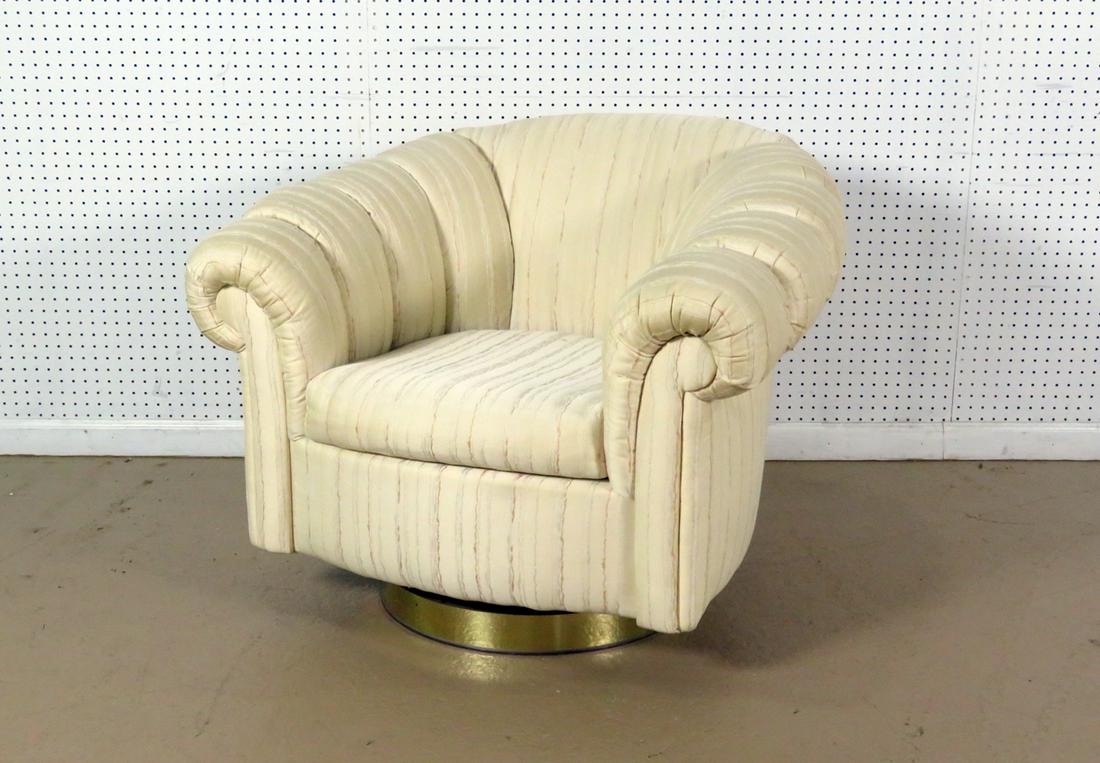 SIGNED THAYER COGGIN SWIVEL CLUB CHAIR (1 of 10)