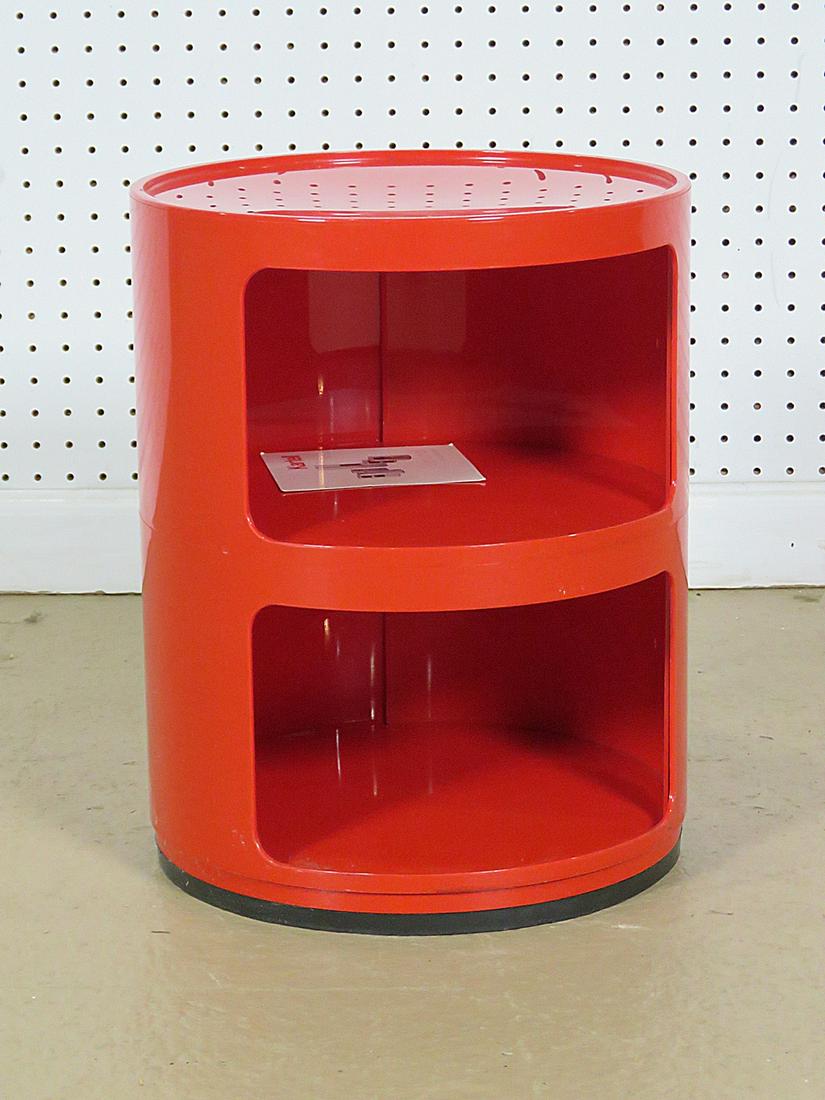 KARTELL TWO TIER TABLE: Two tier. Round. 15 5/8" h x 12 1/2" diameter.