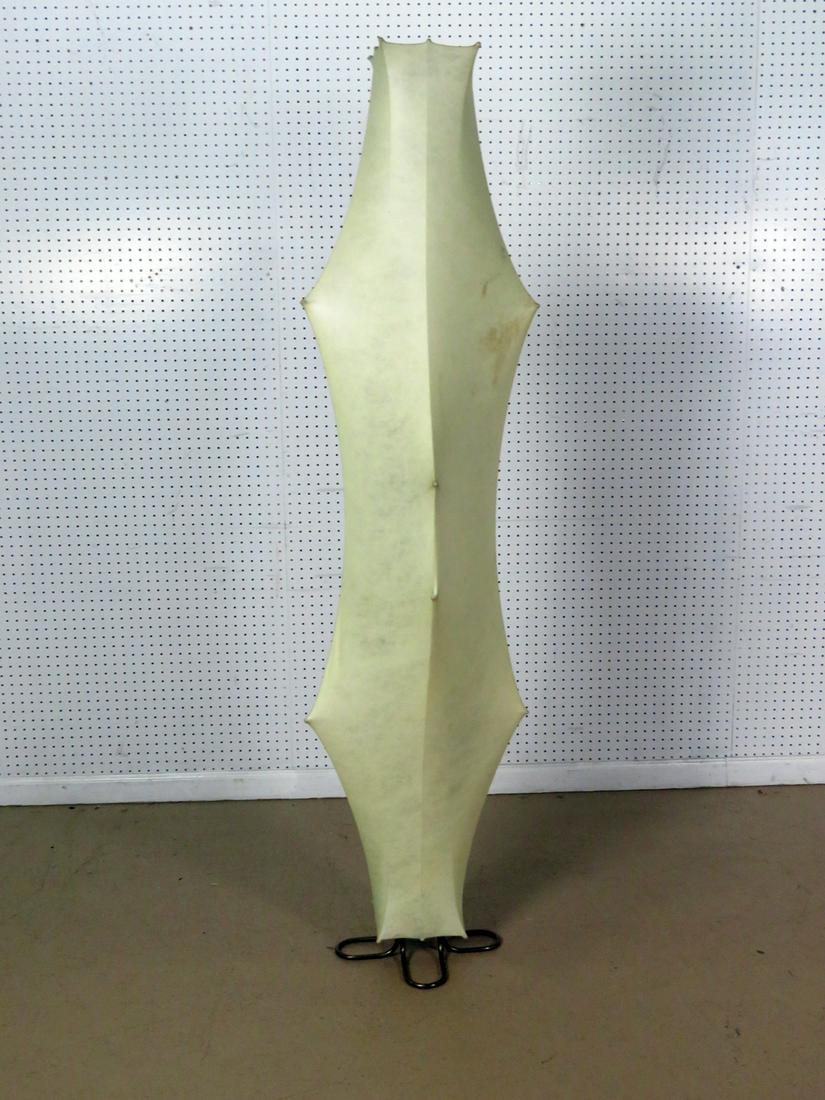 TOBIA SCARPA FANTASMA LAMP: Metal frame. Hide shade. 72" h x 18" w x 19" d.