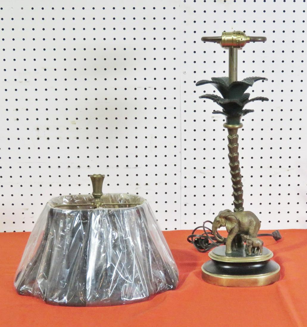 BRONZE ELEPHANT FIGURE LAMP (1 of 8)