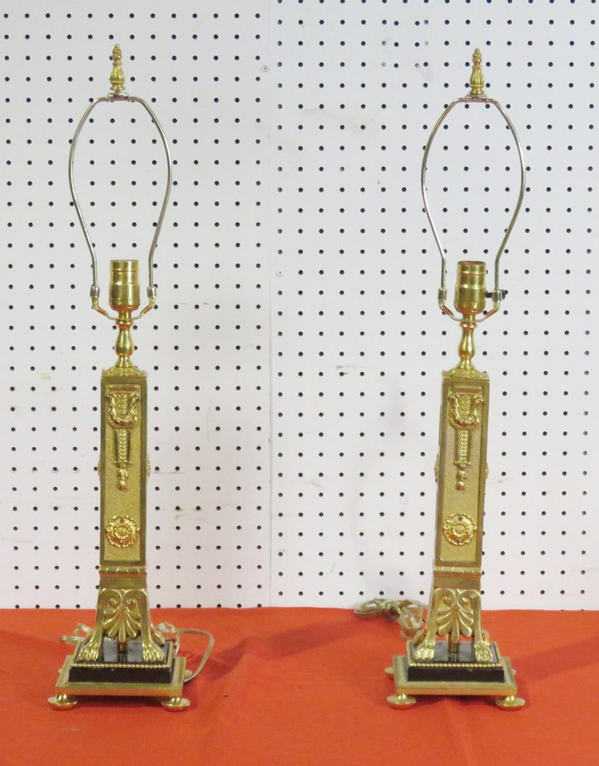 PAIR NEOCLASSICAL STYLE LAMPS (1 of 8)